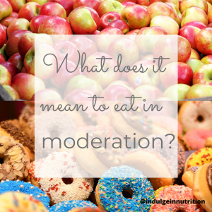 What does it mean to eat in moderation?